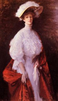威廉 梅裡特 查斯 Portrait of Miss Frances 威廉 梅裡特 查斯 Portrait of Miss Frances